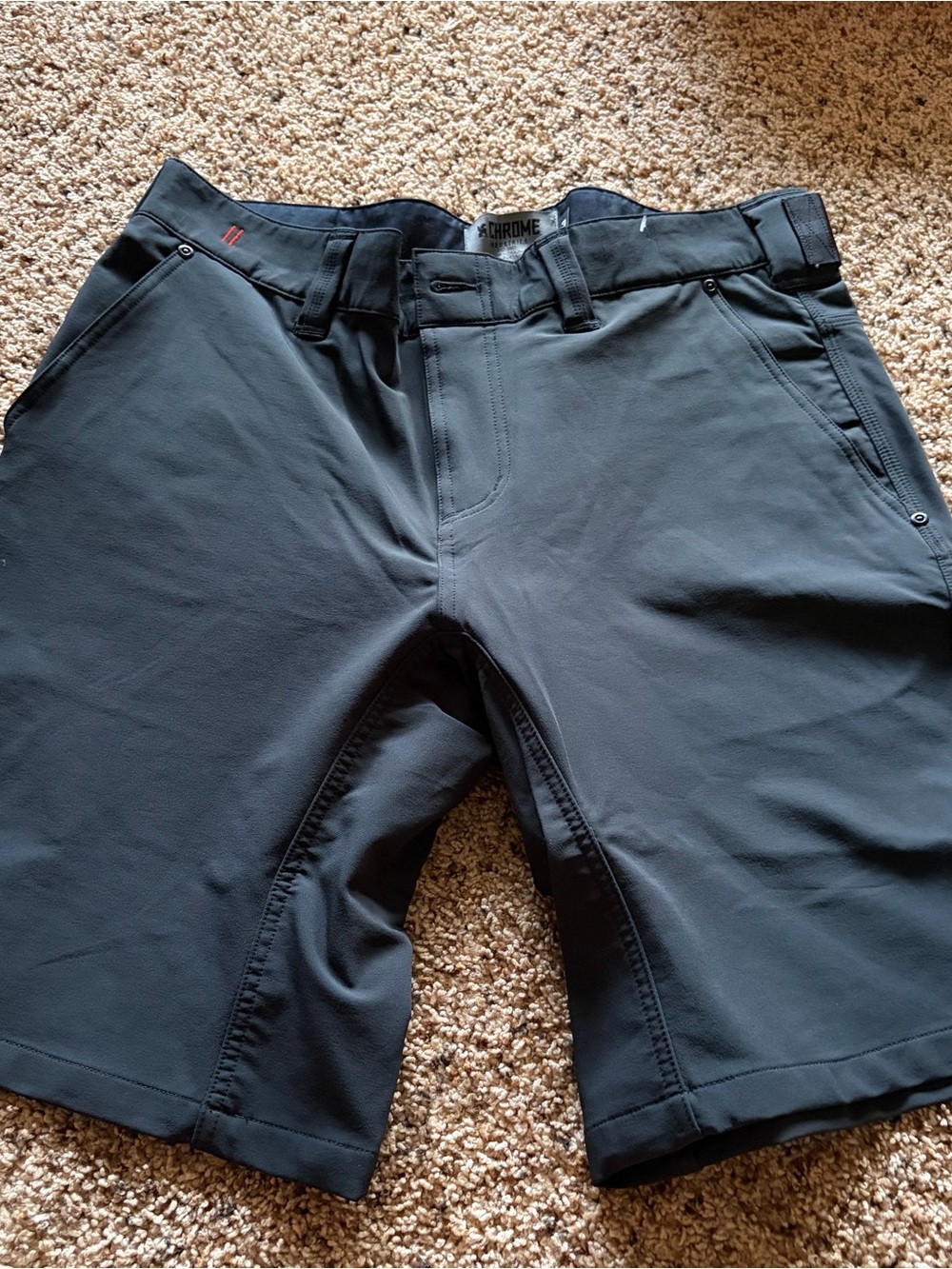 Men's Black Athletic Shorts with Stretch Performance